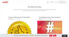 Desktop Screenshot of blog.wooplr.com