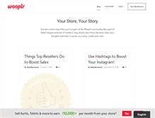 Tablet Screenshot of blog.wooplr.com